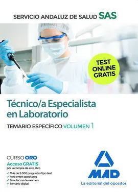 Técnico/A Especialista en Laboratorio del Servicio Andaluz de Salud. Temario Esp