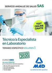 TÉCNICO/A ESPECIALISTA EN LABORATORIO DEL SERVICIO ANDALUZ DE SALUD. TEMARIO ESP