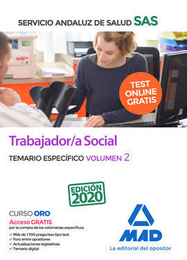 TRABAJADOR/A SOCIAL DEL SERVICIO ANDALUZ DE SALUD. TEMARIO ESPECÍFICO VOLUMEN 2