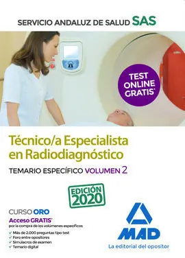 Técnico/A Especialista en Radiodiagnóstico del Servicio Andaluz de Salud. Temari
