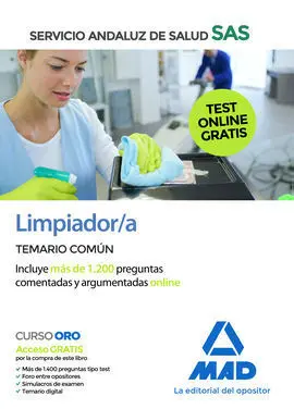 Limpiador/A del Servicio Andaluz de Salud. Temario Común