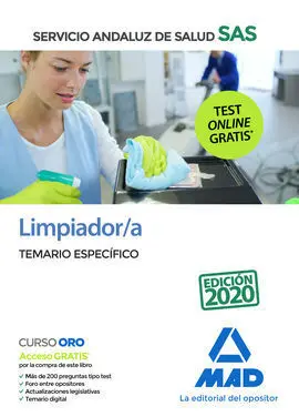 Limpiador/A del Servicio Andaluz de Salud. Temario Específico
