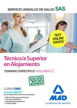 TÉCNICO/A SUPERIOR DE ALOJAMIENTO DEL SERVICIO ANDALUZ DE SALUD. TEMARIO  ESPECÍ