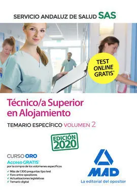 Técnico/A Superior de Alojamiento del Servicio Andaluz de Salud. Temario Especí