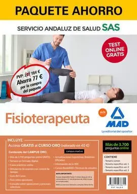 Paquete Ahorro y Test Online Gratis Fisioterapeuta del Servicio Andaluz de Salud