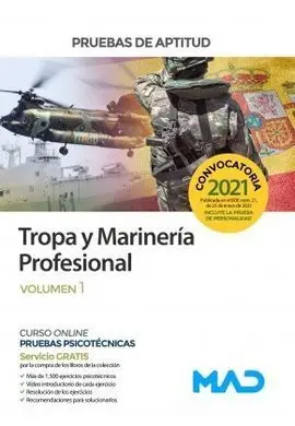 Tropa y Marineria Profesional. Pruebas de Aptitud Volumen 1