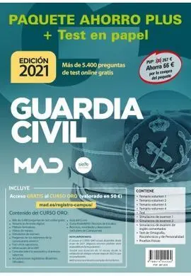 Guardia Civil Paquete Ahorro Plus + Test. (2021)