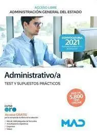 Administrativo de la Administración General del Estado (Acceso Libre). Test y Su