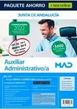Paquete Ahorro+ Test Online Auxiliar Administrativo;A.