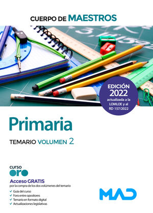 CUERPO DE MAESTROS. PRIMARIA. TEMARIO VOLUMEN 2