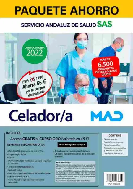 Paquete Ahorro Celador/A Sas