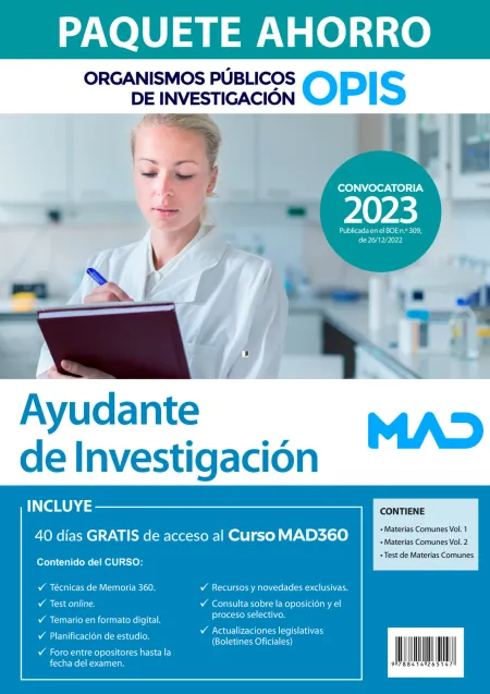 Paquete Ahorro Ayudante de Investigación