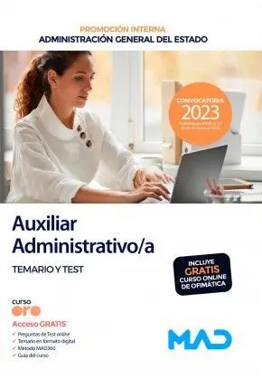Auxiliar Administrativo Temario y Test