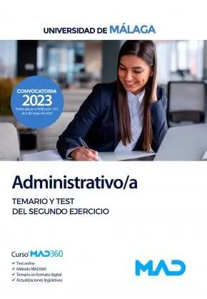Administrativo/A Universidad de Málaga Temario y Test del Segundo Ejercicio