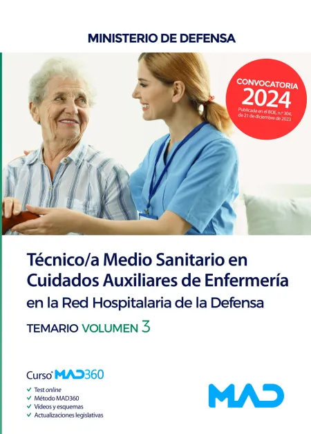 Técnico/A Medio Sanitario en Cuidados Auxiliares de Enfermería en la Red Hospitalaria