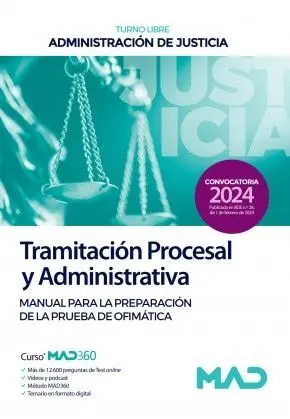 Manual para la Preparacion de la Prueba Ofimatica Tramitacion Procesal y Adminis