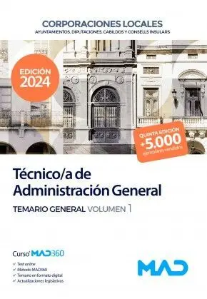 Técnico/A de Administración General de Ayuntamientos, Diputaciones y Demás Corpo