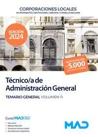 Técnico/A de Administración General de Ayuntamientos, Diputaciones y Otras Corporaciones Locales