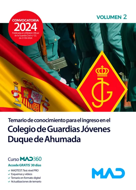 Ingreso en el Colegio de Guardias Jóvenes Duque de Ahumada