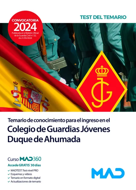 Ingreso en el Colegio de Guardias Jóvenes Duque de Ahumada