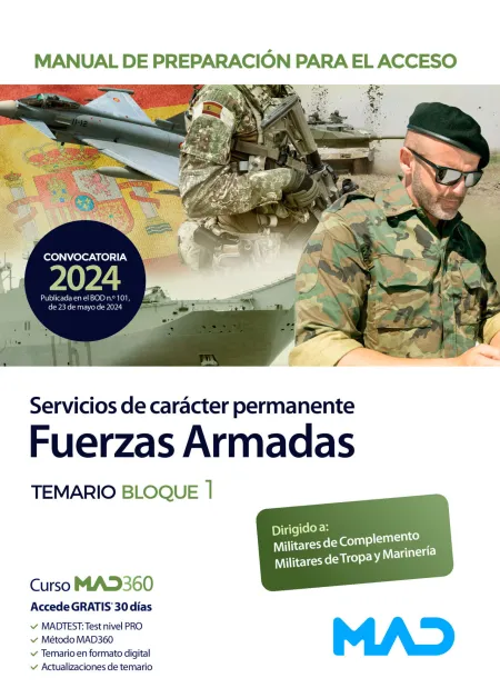 Preparación para Acceso a una Relación de Servicios de Carácter Permanente en las Fuerzas Armadas