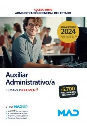 Estado Auxiliar 2024 Temario 3