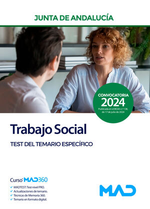 TEST ESPECÍFICO TRABAJADOR SOCIAL JUNTA ANDALUCÍA 2024