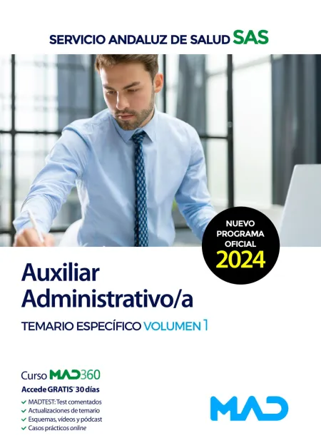 Auxiliar Administrativo Volumen 1 Servicio Andaluz Salud