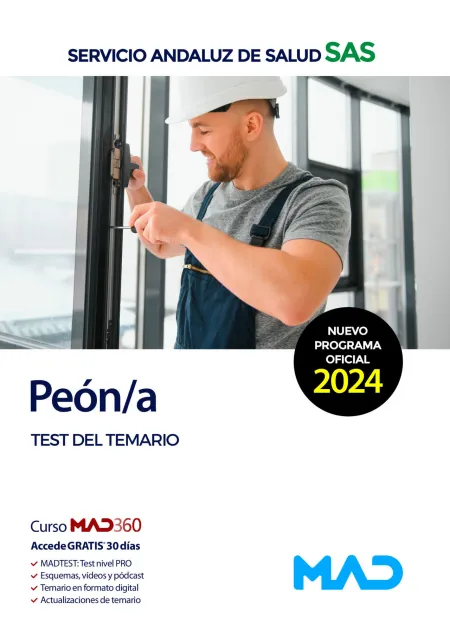 Peón/A del Servicio Andaluz de Salud. Test del Temario
