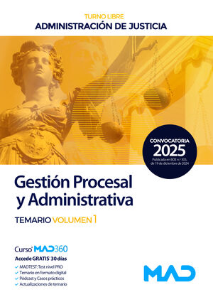 CUERPO DE GESTIÓN PROCESAL Y ADMINISTRATIVA (TURNO LIBRE)