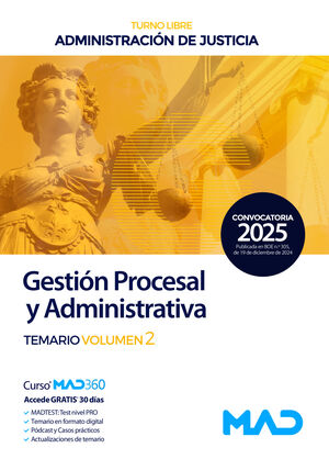 CUERPO DE GESTIÓN PROCESAL Y ADMINISTRATIVA (TURNO LIBRE)