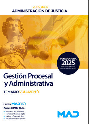 CUERPO DE GESTIÓN PROCESAL Y ADMINISTRATIVA (TURNO LIBRE)