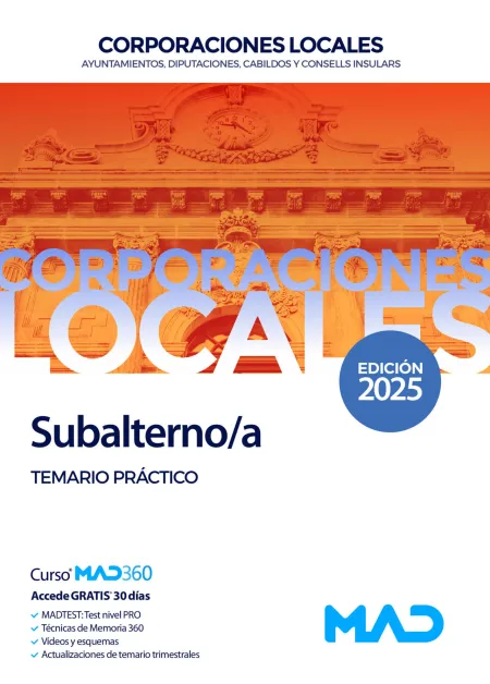 Subalterno/A de Ayuntamientos, Diputaciones y Otras Corporaciones Locales