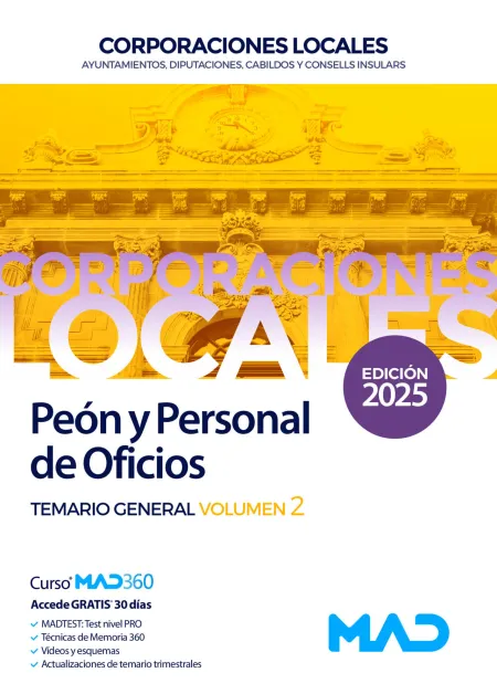 Peón y Personal de Oficios de Ayuntamientos, Diputaciones y Otras Corporaciones Locales