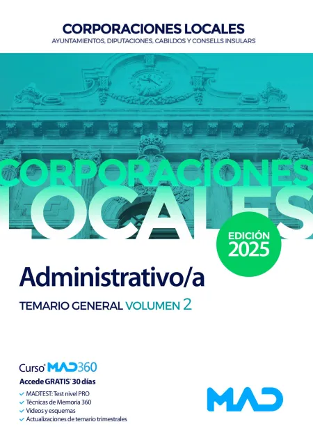 Administrativo/A de Ayuntamientos, Diputaciones y Otras Corporaciones Locales