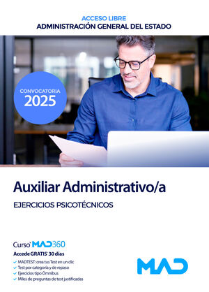AUXILIAR ADMINISTRATIVO;A ADMINISTRACIÓN GENERAL DEL ESTADO. ACCESO LIBRE. CONVO
