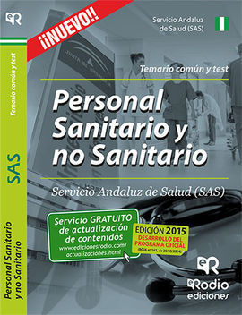 PERSONAL SANITARIO Y NO SANITARIO DEL SAS. TEMARIO COMÚN Y TEST