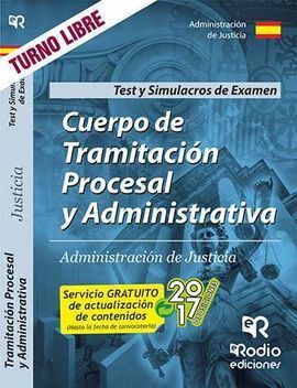 CUERPO TRAMITACION PROCESAL Y ADMINISTRATIVA JUSTICIA TEST