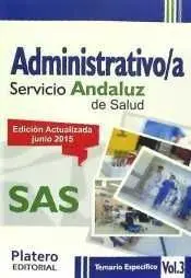 Administrativo/A Sas Temario Especifico Vol. 3