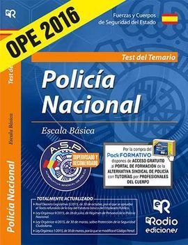 POLICIA NACIONAL ESCALA BASICA- TEST TEMARIO