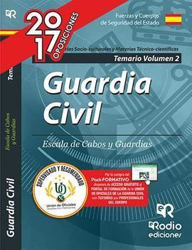 TEMARIO GUARDIA CIVIL. ESCALA DE CABOS Y GUARDIAS VOLUMEN II
