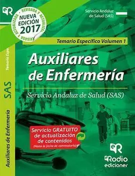 Auxiliares de Enfermerí­a del Sas. Temario Especí­fico. Volumen 1.