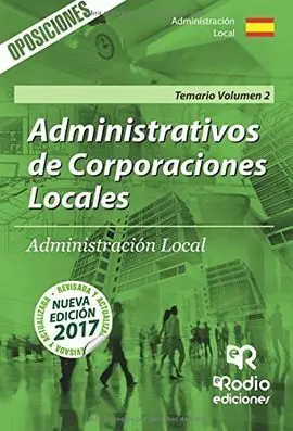 Temario Ii Administrativos Corporaciones Locales Administracion Local