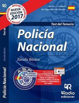 TEST DEL TEMARIO POLICÍA NACIONAL ESCALA BÁSICA 2017