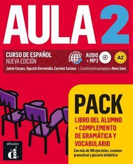 AULA 2 PACK LIBRO + COMPLEMENTO DE GRAMATICA Y VOCABULARIO