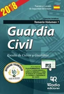 Guardia Civil. Escala de Cabos y Guardias. Temario Volumen 1. Quinta Edición