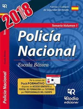 CUERPO NACIONAL DE POLICÍA. ESCALA BÁSICA. TEMARIO VOL. 1. QUINTA EDICIÓN