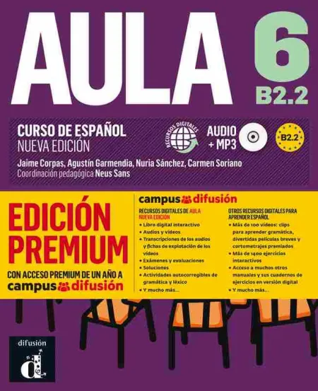 Aula Nueva Edición 6 Premium Libro del Alumno + Cd