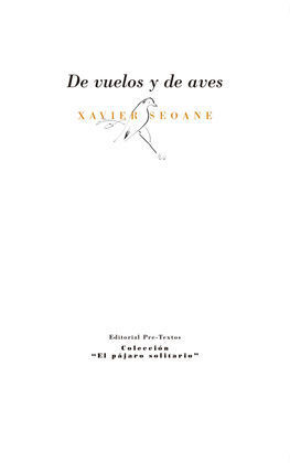 DE VUELOS Y DE AVES