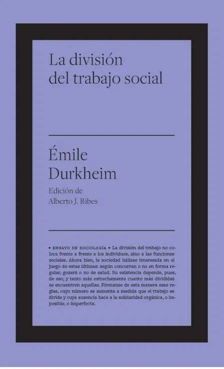 La Division del Trabajo Social